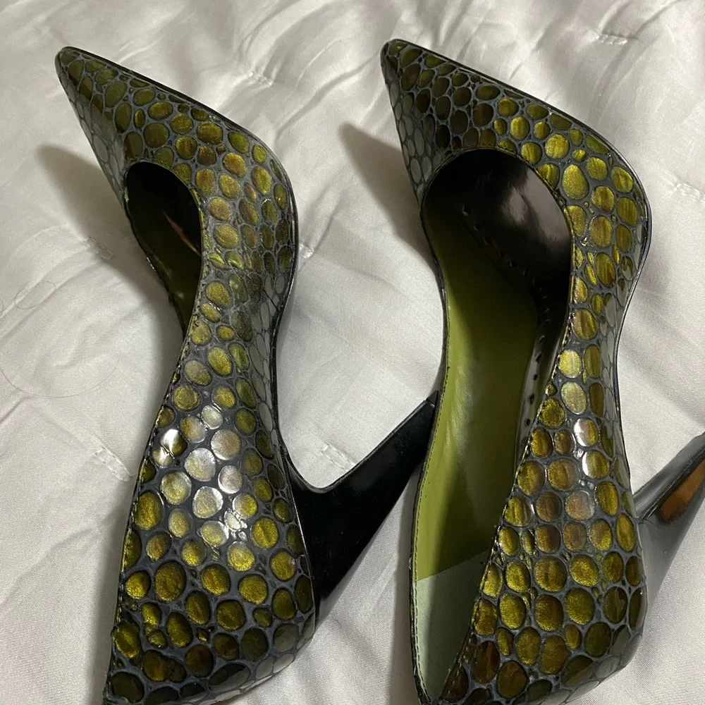 Bcbg green croc print worn once - Picture 5 of 11